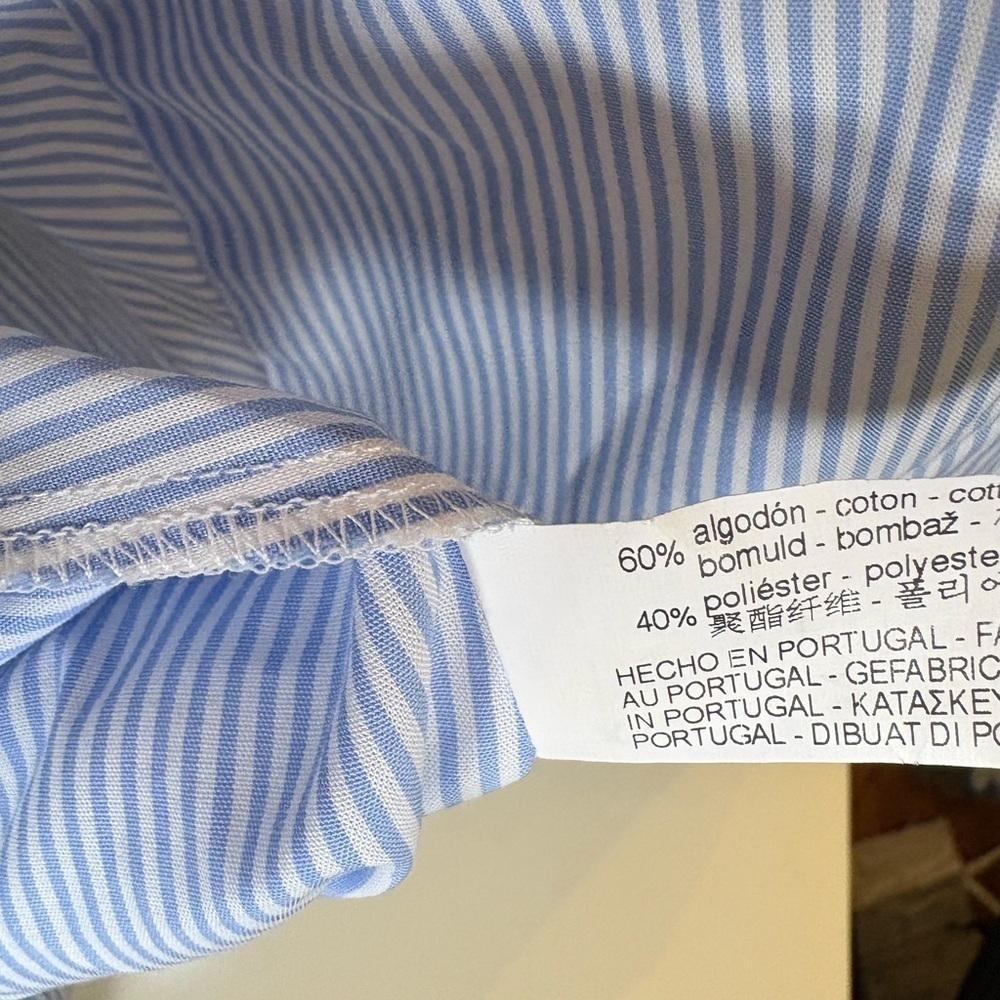 Zara Light Blue Long Sleeve Dress - Picture 4 of 5